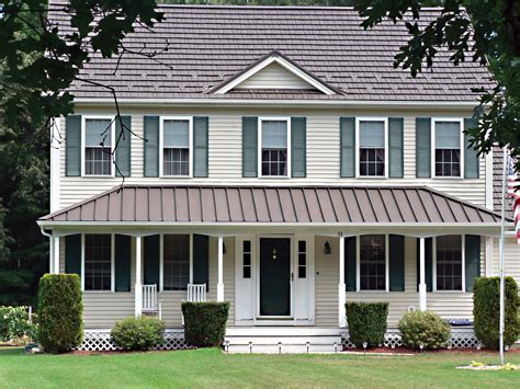 pictures of metal roof porches